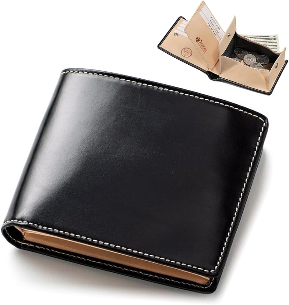 Amazon | [ブリティッシュグリーン] 二つ折り財布 英国製